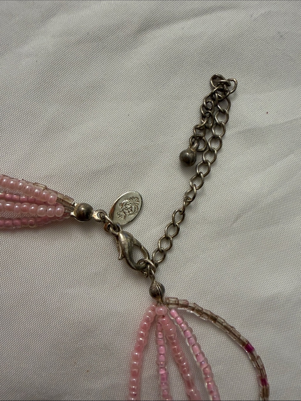 Premier Designs Katrina Pink Cat Eyed Necklace - Picture 2 of 4